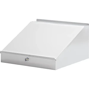 eurokraft pro Schreibpultaufsatz, HxBxT 95 / 275 x 495 x 495 mm, lichtgrau
