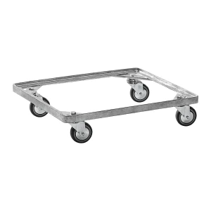 Fahrgestell für Stapelkorb, verzinkt, LxB 630 x 470 mm kaiserkraft