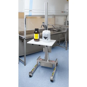 kaiserkraft Mini-elevador, capacidade de carga 65 kg, aço inoxidável, altura 2182 mm, Mini-elevador, capacidade de carga 65 kg, aço inoxidável, altura