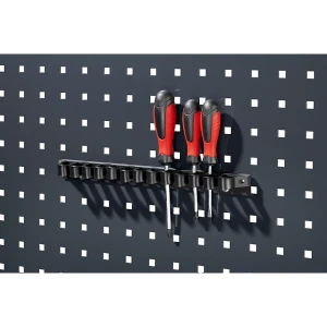eurokraft pro Werkzeugklemmhalter, mit Kunststofflaschen, Breite 150 mm