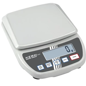 KERN Balança compacta , para escolas e centros de formação, âmbito de pesagem até 6 kg, legibilidade 1 g, prato da balança 175 x 190 mm, Balança
