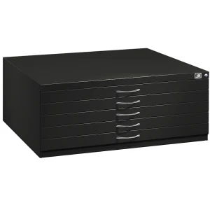 C+P Zeichnungsschrank, DIN A1, 5 Schubladen, Höhe 420 mm, schwarzgrau