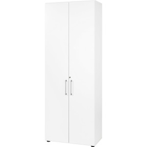 eurokraft pro Büroschrank, 5 Fachböden, 6 Ordnerhöhen, weiß