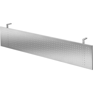 Sichtblende, Lochblech weißaluminium, für 1800 mm breite Tische kaiserkraft