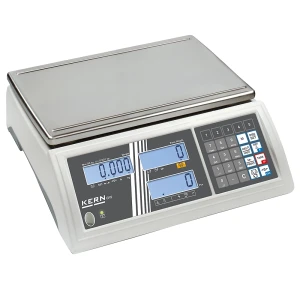 KERN Zählwaage, hohe Auflösung, Wägebereich bis 50 kg, Ablesbarkeit 1 g, Wägeplatte 370 x 240 mm