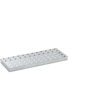 eurokraft basic Grade em chapa perfurada , galvanizada, para CxLxA 940 x 370 x 60 mm, Grade em chapa perfurada, galvanizada, para CxLxA 940 x 370 x 60