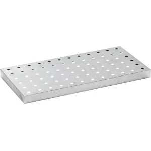 eurokraft basic Grade em chapa perfurada , galvanizada, para CxLxA 940 x 470 x 60 mm, Grade em chapa perfurada, galvanizada, para CxLxA 940 x 470 x 60