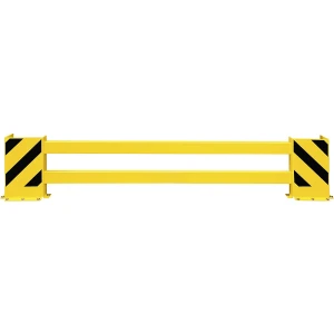 Moravia Regalschutz-Planken-Set, mit Eck-Anfahrschutz, für Doppelregal, Breite 2300 - 2700 mm