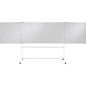 eurokraft pro Mobile Klapptafel, Stahlblech, emailliert, BxH 4000 x 1890 mm