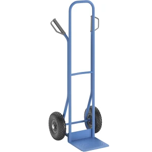 eurokraft pro Carro para sacos , modelo: carrinho de empilhamento, azul claro RAL 5012, Carro para sacos, modelo: carrinho de empilhamento, azul claro