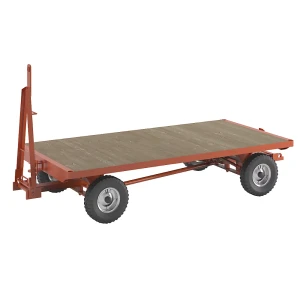 kaiserkraft Reboque, direção por manga do eixo de 4 rodas, capacidade de carga 2 t, superfície de carga 2,5 x 1,25 m, pneumáticos, Reboque, direção
