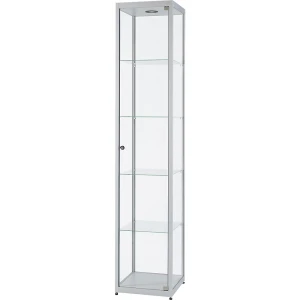Vitrine mit LED-Deckenspot, 1 x 5 W, Höhe 2000 mm, BxT 400 x 400 mm kaiserkraft