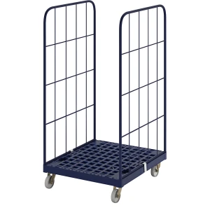 Rollbehälter mit Kunststoff-Rollplatte, 2-seitig, BxT 724 x 815 mm, Nutzhöhe 1450 mm kaiserkraft