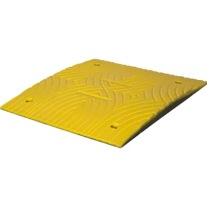 Moravia Lomba redutora de velocidade, plástico reciclado , altura 30 mm, máx. 30 km/h, elemento normalizado amarelo, Lomba redutora de velocidade,