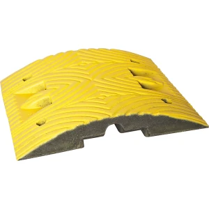 Moravia Lomba redutora de velocidade, plástico reciclado , altura 70 mm, máx. 10 km/h, elemento normalizado amarelo, Lomba redutora de velocidade,