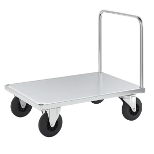 Kongamek Plattformwagen Tragfähigkeit 500 kg, mit 1 Schiebebügel, LxBxH 1000 x 700 x 900 mm, ohne Feststeller