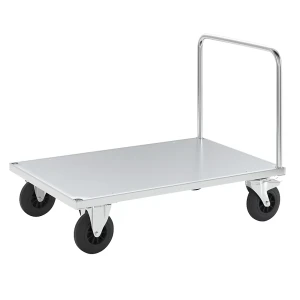 Kongamek Plattformwagen Tragfähigkeit 500 kg, mit 1 Schiebebügel, LxBxH 1200 x 800 x 900 mm, mit Feststeller