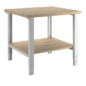 eurokraft pro Werkbank, Baukastensystem Serie 7000, 1 Ablageboden, BxT 1000 x 900 mm