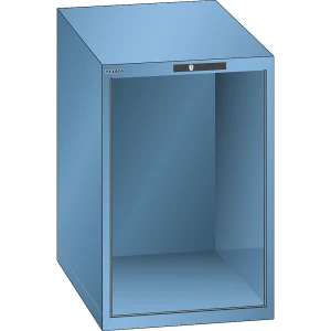 LISTA Schubladenschrank-Leergehäuse, Außen-BxT 564 x 572 mm, Höhe 850 mm, lichtblau