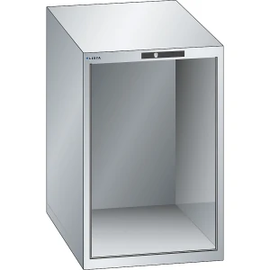 LISTA Schubladenschrank-Leergehäuse, Außen-BxT 564 x 572 mm, Höhe 850 mm, lichtgrau