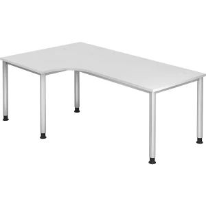 kaiserkraft VIOLA - Mesa de formato livre, AxLxP 760 x 2000 x 1200 mm, cinza alumínio/branco, VIOLA - Mesa de formato livre, AxLxP 760 x 2000 x 1200