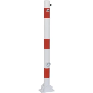 Schake Absperrpfosten, Ø 60 mm, weiß / rot, klappbar, ohne Öse