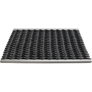 Miltex Alu-Schmutzfangsystem EAZYCARE WAVE, Gummi-Einlage, LxB 585 x 385 mm