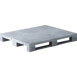 ratioform Kunststoff-Kufenpalette, LxB 1200 x 1000 mm, grau