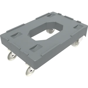 kaiserkraft Chassi rolante, CxL 600 x 400 mm, capacidade de carga 250 kg, Chassi rolante, CxL 600 x 400 mm, capacidade de carga 250 kg. Com 2 rodas