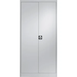 mauser Stahlschrank mit Flügeltüren, 4 Fachböden, T 420 mm, lichtgrau, ab 2 Stk