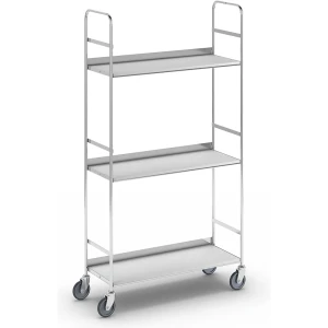 Kongamek Ordner-Etagenwagen KM151, 3 Böden, LxBxH 790 x 290 x 1500 mm