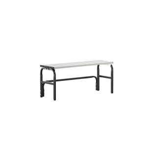 Sypro Umkleidebank aus Edelstahl, HxT 450 x 350 mm, Länge 1015 mm, anthrazit