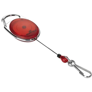 DURABLE Porta-identificação JOJO STYLE , com mosquetão, embalagem de 20 unid., vermelho, Porta-identificação JOJO STYLE, com mosquetão, embalagem de