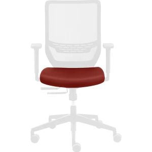 Dauphin Capa de assento TO-SYNC , para cadeira giratória de escritório, vermelho rubi, Capa de assento TO-SYNC, para cadeira giratória de escritório,