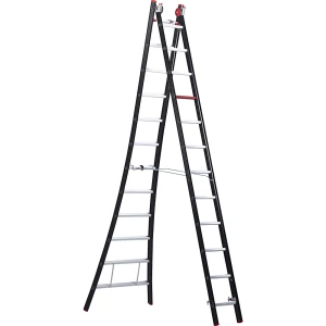 Altrex Mehrzweckleiter NEVADA, 2-teilig, schwarz, 2 x 12 Sprossen