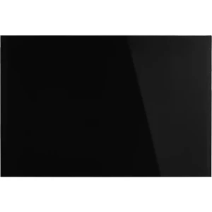 magnetoplan Quadro de vidro de design , magnético, LxA 600 x 400 mm, preto profundo, Quadro de vidro de design, magnético, LxA 600 x 400 mm, preto