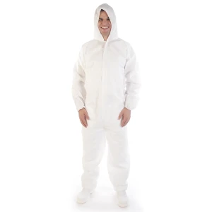 kaiserkraft Fato-macaco MICROPOROUS, embalagem de 50 unid., branco, tamanho L, Fato-macaco MICROPOROUS, embalagem de 50 unid., branco, tamanho L.