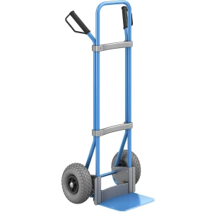 eurokraft pro Sackkarre, blau, Schaufel-BxT 280 x 250 mm, blau, PU-Bereifung, ab 2 Stk