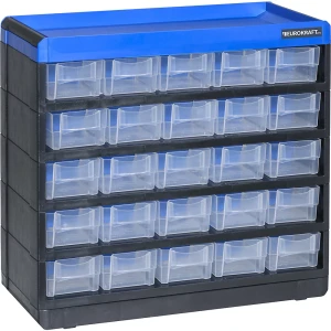 eurokraft pro Depósito para peças pequenas VARIOPLUS PRO , AxLxP 285 x 300 x 135 mm, 25 gavetas, 25 separadores, Depósito para peças pequenas
