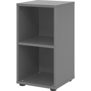 VERA-ZWO - Büroregal, HxBxT 748 x 400 x 400 mm, 2 Ordnerhöhen, graphit kaiserkraft