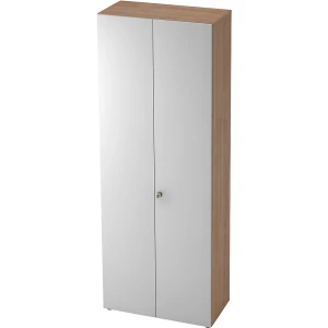 ANNY-AC - Aktenschrank mit Akustik-Rückwand, HxBxT 2156 x 800 x 420 mm, 5 Fachböden, Nussbaum-Dekor kaiserkraft