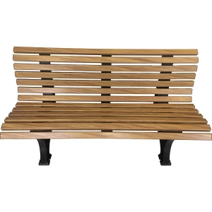 Parkbank aus Kunststoff, mit 13 Leisten, Breite 1500 mm, Holzoptik kaiserkraft