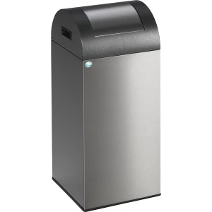 VAR Selbstlöschender Wertstoffsammler, Volumen 60 l, HxBxT 800 x 320 x 320 mm, Edelstahl