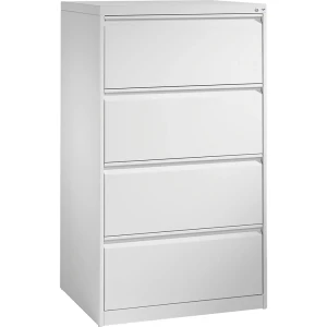 C+P Hängeregistraturschrank ACURADO, 2-bahnig, 4 Schübe, lichtgrau
