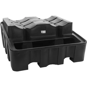 Fass-Abfüllstation aus PE, für 2 x 200-l-Fässer inkl. Auffangwanne, LxBxH 1375 x 1350 x 635 mm, ab 2 Stk kaiserkraft
