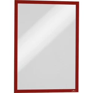 DURABLE Caixilho de informação DURAFRAME® MAGNETIC , magnético, para A3, vermelho, embalagem de 10 unid., Caixilho de informação DURAFRAME® MAGNETIC,