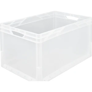 Euronormbehälter, Seiten und Boden geschlossen, Außen-LxB 600 x 400 mm, Volumen 62 l, transluzent kaiserkraft