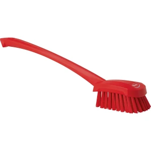 Vikan Waschbürste langer Stiel, hart, VE 10 Stk, rot