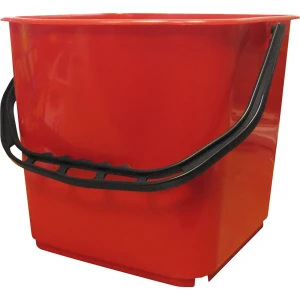 kaiserkraft Balde, volume 25 l, embalagem de 2 unid., vermelho, Balde, volume 25 l, embalagem de 2 unid., vermelho. Balde de limpeza em plástico em 3