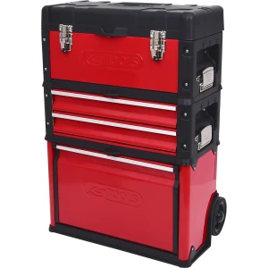 KS Tools Fahrbarer Kunststoff-Stahlblech-Werkzeugkasten, Tragfähigkeit 75 kg, HxB 720 x 320 mm
